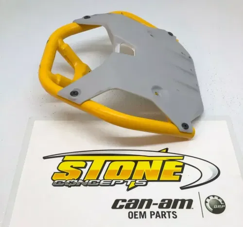 New OEM Can-Am Renegade 1000 XXC Front Bumper Guard Skid Plate Metal 2023 Yellow