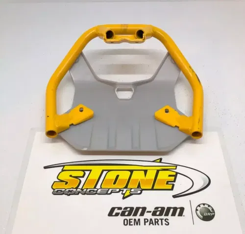 New OEM Can-Am Renegade 1000 XXC Front Bumper Guard Skid Plate Metal 2023 Yellow