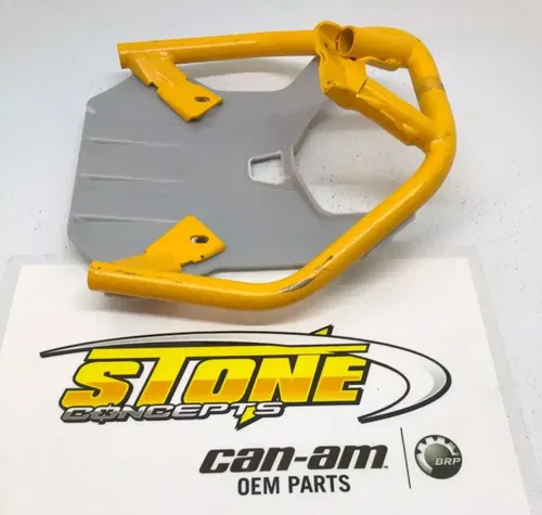 New OEM Can-Am Renegade 1000 XXC Front Bumper Guard Skid Plate Metal 2023 Yellow