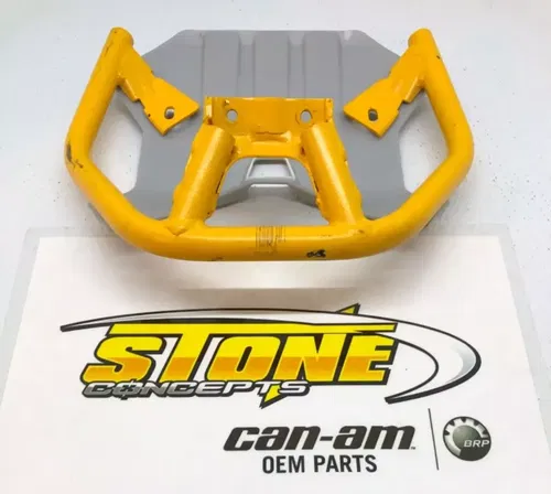New OEM Can-Am Renegade 1000 XXC Front Bumper Guard Skid Plate Metal 2023 Yellow