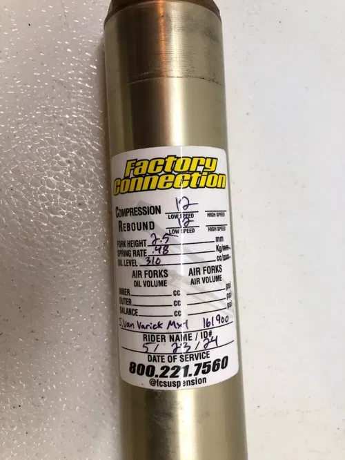 OEM 2022 Yamaha YZ450F Front Forks Rear Shock Factory Connection YZ 450F 22