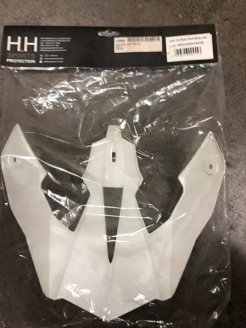 JUST1 J14 REPLACEMENT HELMET PEAK VISOR SOLID WHITE MATTE MOTORCYCLE DIRT BIKE