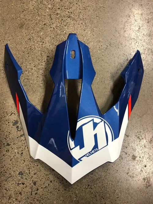 JUST1 J14 REPLACEMENT HELMET PEAK VISOR LINE BLUE MX MOTORCYCLE DIRT BIKE