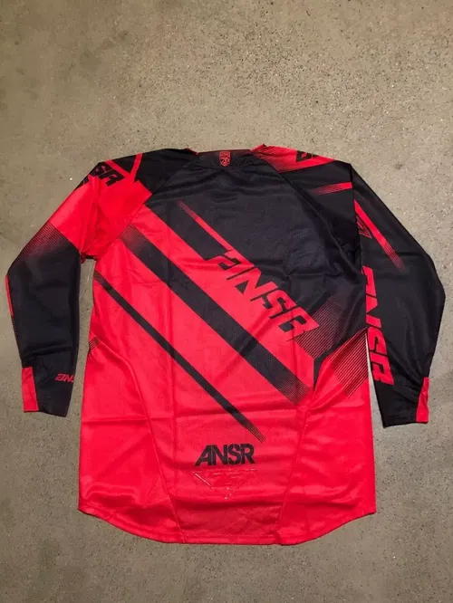 ANSR ANSWER A16 ALPHA JERSEY RED BLACK ADULT MENS XL EXTRA LARGE