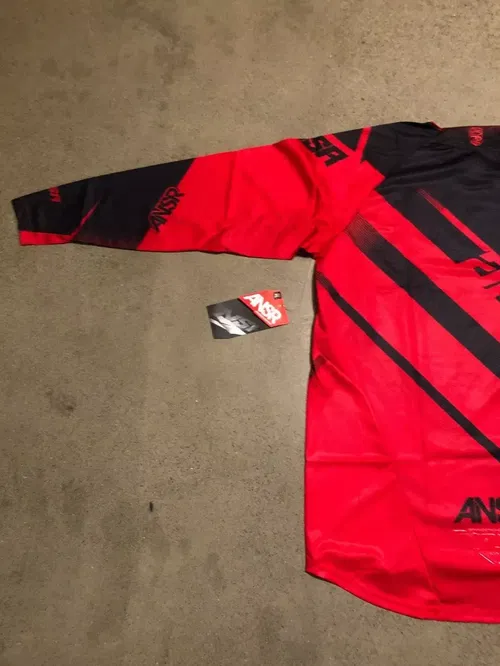 ANSR ANSWER A16 ALPHA JERSEY RED BLACK ADULT MENS XL EXTRA LARGE