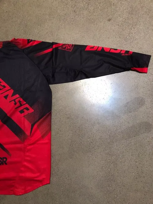 ANSR ANSWER A16 ALPHA JERSEY RED BLACK ADULT MENS XL EXTRA LARGE
