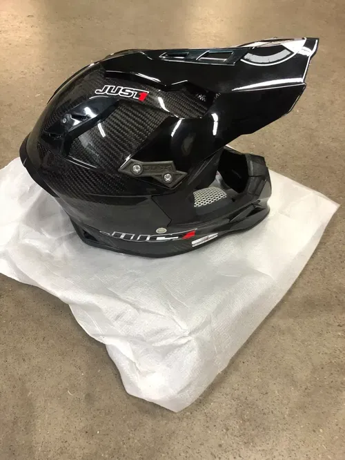 JUST1 J12 SOLID CARBON HELMET BLACK EXTRA SMALL XS J1J388BKCBXS MOTORCYCLE ATV