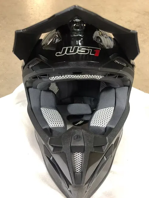 JUST1 J12 SOLID CARBON HELMET BLACK EXTRA SMALL XS J1J388BKCBXS MOTORCYCLE ATV