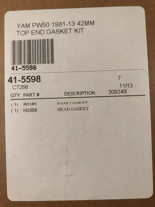 Cometic Top End Gasket Kit for 1981-2013 Yamaha PW50 C7266