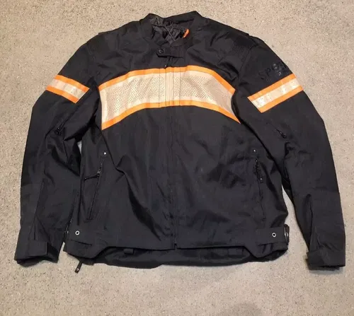 Speed And Strength Textile Jacket Size Mens Large Orange Black