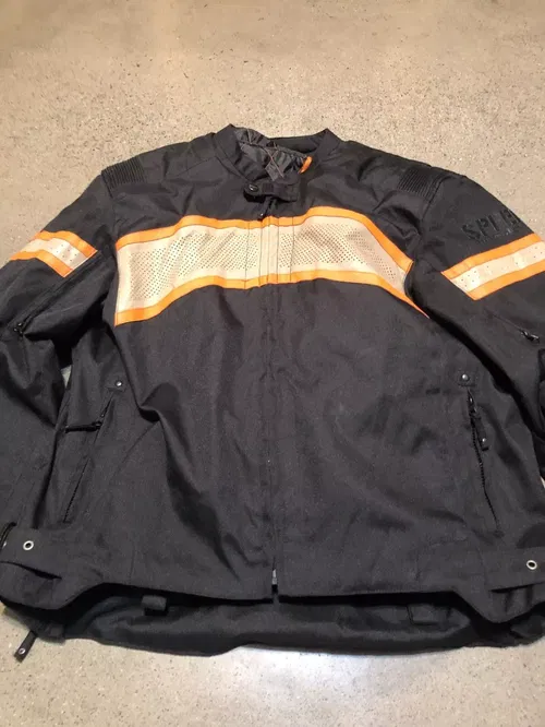 Speed And Strength Textile Jacket Size Mens Large Orange Black