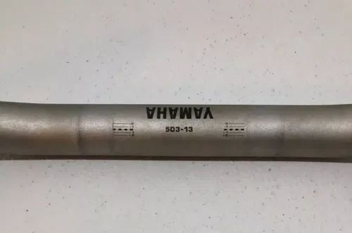YAMAHA SILVER 5D3-13 HANDLEBARS 1 1/8" INCH HANDLE BARS FATBARS FAT BARS + GRIPS