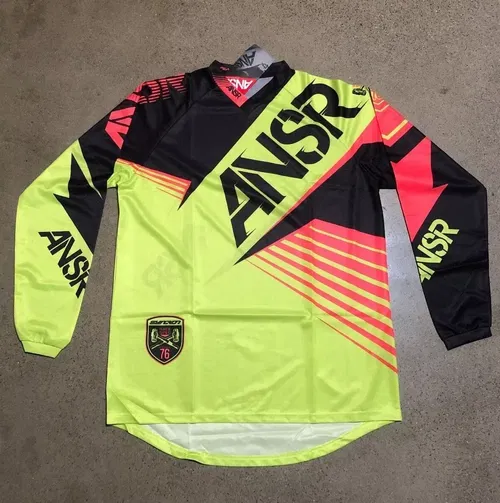ANSR A16 SYNC JERSEY BLACK RED LIME GREEN ADULT MENS SIZE M MEDIUM L LARGE