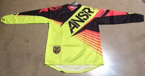 ANSR A16 SYNC JERSEY BLACK RED LIME GREEN ADULT MENS SIZE M MEDIUM L LARGE