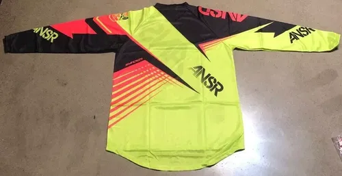 ANSR A16 SYNC JERSEY BLACK RED LIME GREEN ADULT MENS SIZE M MEDIUM L LARGE