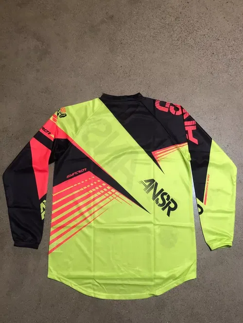 ANSR A16 SYNC JERSEY BLACK RED LIME GREEN ADULT MENS SIZE M MEDIUM L LARGE