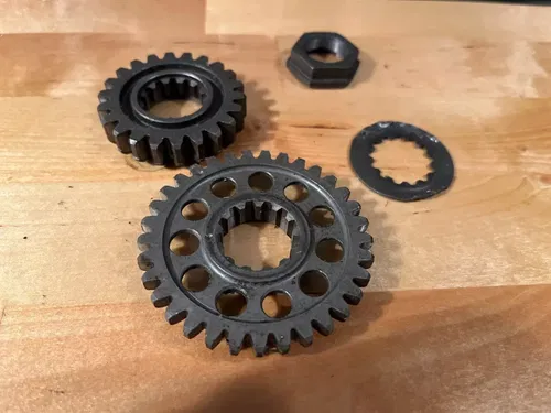 04-13 Yamaha Motor Engine Crank Shaft Gears YFZ450 YFZ 450