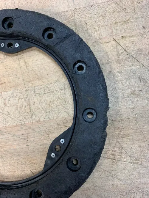 9" BLACK HIPER CARBON FIBER REAR WHEEL BEADLOCK RING CF1 TECH3 RINGS KFX