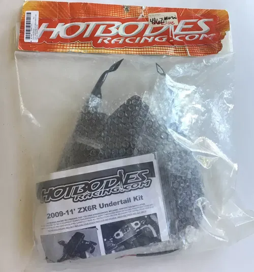 Hotbodies Racing SPORTBIKE SBK ZX6R Gloss Black ABS Undertail Built-In LED NINJA