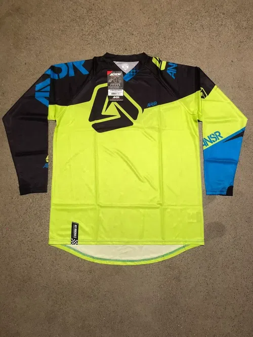 ANSR ANSWER A16 ALTRON JERSEY BLACK CYAN GREEN ADULT MENS SIZE XL EXTRA LARGE