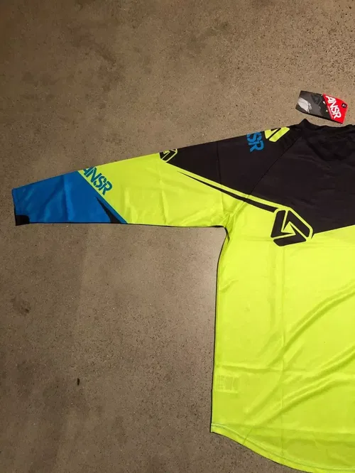 ANSR ANSWER A16 ALTRON JERSEY BLACK CYAN GREEN ADULT MENS SIZE XL EXTRA LARGE