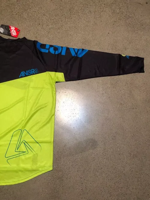ANSR ANSWER A16 ALTRON JERSEY BLACK CYAN GREEN ADULT MENS SIZE XL EXTRA LARGE