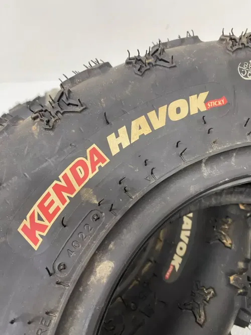 Kenda Havok Sticky Front Tire Set Tires ATV 20x6-10 Yamaha YFZ450R Honda TRX