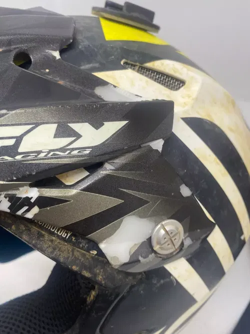 FLY Racing F2 MX Helmet SMALL 55-56cm  Off-Road  Used Dirt Bike ATV UTV (2)