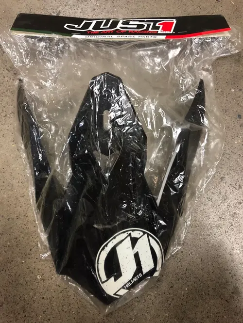 JUST1 J32 REPLACEMENT HELMET PEAK VISOR FLAT BLACK LARGE DIRT BIKE MOTORCYCLE