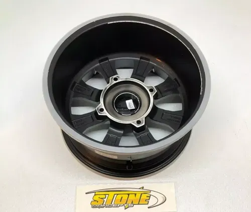 15x7 Raceline A77 Mamba UTV Satin Black with Machined Spokes Wheel 4x156 (5mm)