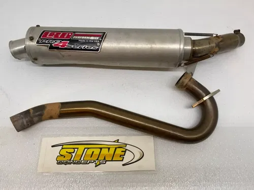 LRD PRO 4 SERIES FULL EXHAUST SYSTEM MUFFLER HEADER PIPE HONDA TRX450R TRX450ER