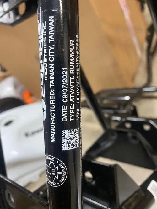 Polaris 0455462-067 Gloss Black Frame Assembly 2022 Sportsman 110 2023 2024 2025