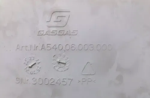 OEM GasGas Left Air Filter Box Cover White EC EX MC 2021 2022 2023 A54006003000