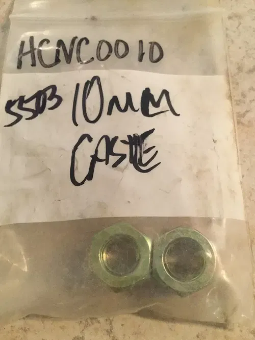 OEM COBRA ECX50 ECX 50 10MM X 1.25 CASTLE NUT SET OF 2 HCNC0010