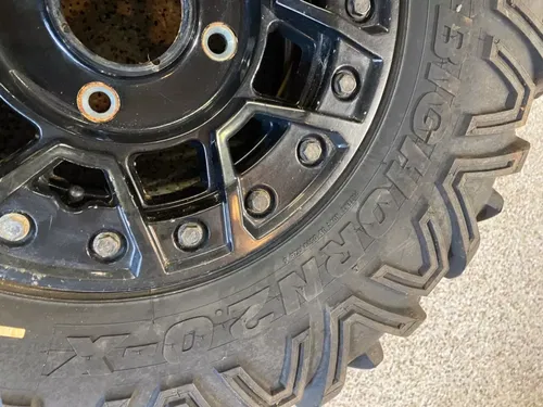 2020-2024 CAN-AM MAVERICK X3 XRS WHEEL REAR BLACK BEADLOCK 14x8 MAXXIS TIRE