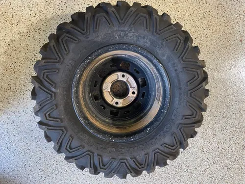 2020-2024 CAN-AM MAVERICK X3 XRS WHEEL REAR BLACK BEADLOCK 14x8 MAXXIS TIRE