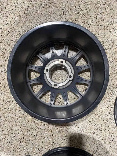 Raceline Alpha Beadlock 17" Wheels Silver (+25mm) Can-Am Maverick X3 Wheel Set C