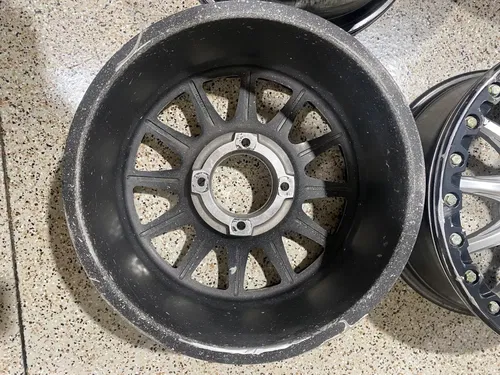 Raceline Alpha Beadlock 17" Wheels Silver (+25mm) Can-Am Maverick X3 Wheel Set C
