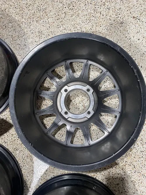 Raceline Alpha Beadlock 17" Wheels Silver (+25mm) Can-Am Maverick X3 Wheel Set C