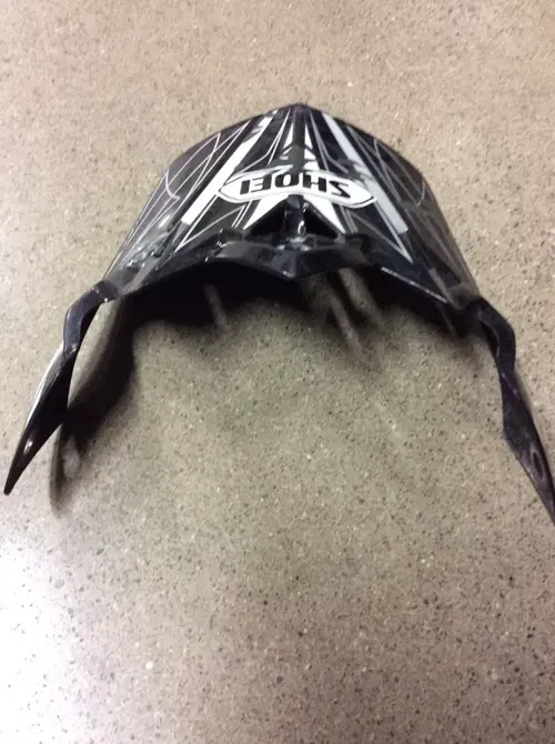 SHOE V430 V-430 V 430 HELMENT VISOR MOTORCYCLE MX ATV BLACK WHITE OFF ROAD