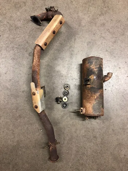 07 POLARIS ATV SPORTSMAN EFI 500 EXHAUST MUFFLER HEADER HEAD PIPE MANIFOLD OEM