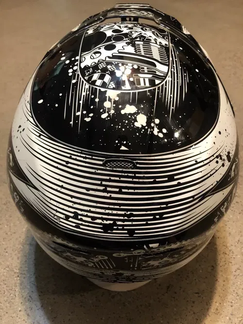 HJC HELMET FG-X MOTO MX MOTOCROSS XL X-LARGE EXTRA LARGE BLACK WHITE