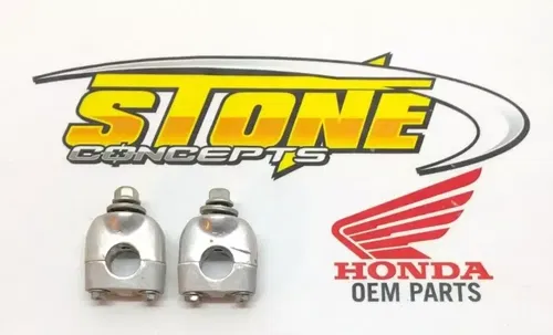 OEM Honda 06-14 TRX450R TRX450ER Handle Bar Handlebar Mounts Clamps 7/8" Inch