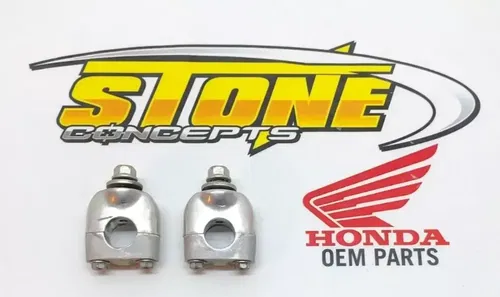 OEM Honda 06-14 TRX450R TRX450ER Handle Bar Handlebar Mounts Clamps 7/8" Inch