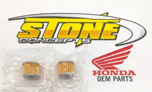 New Genuine OEM Honda 2 Oil Filters CRF150R CRF250R CRF450R TRX450R TRX450ER