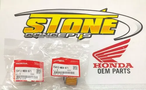 New Genuine OEM Honda 2 Oil Filters CRF150R CRF250R CRF450R TRX450R TRX450ER