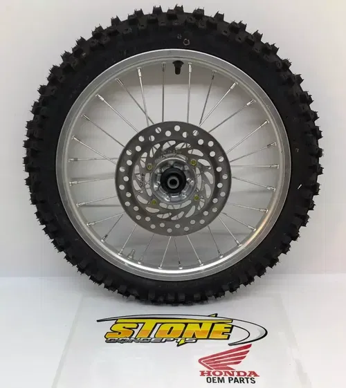 New! HONDA CRF150R FRONT WHEEL RIM 17"2007-2025 DUNLOP TIRE 70/100-17 40m Rotor