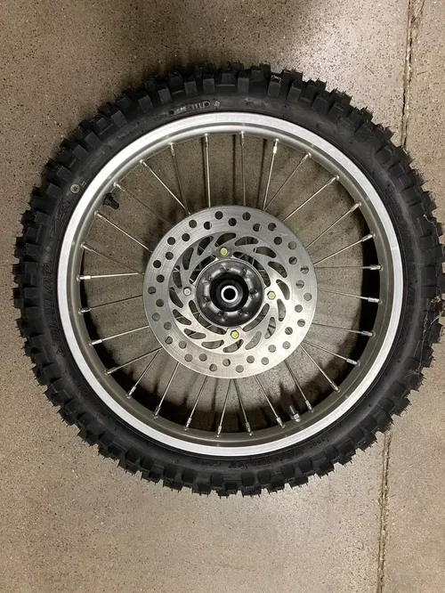 New! HONDA CRF150R FRONT WHEEL RIM 17"2007-2025 DUNLOP TIRE 70/100-17 40m Rotor