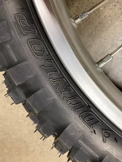 New! HONDA CRF150R FRONT WHEEL RIM 17"2007-2025 DUNLOP TIRE 70/100-17 40m Rotor