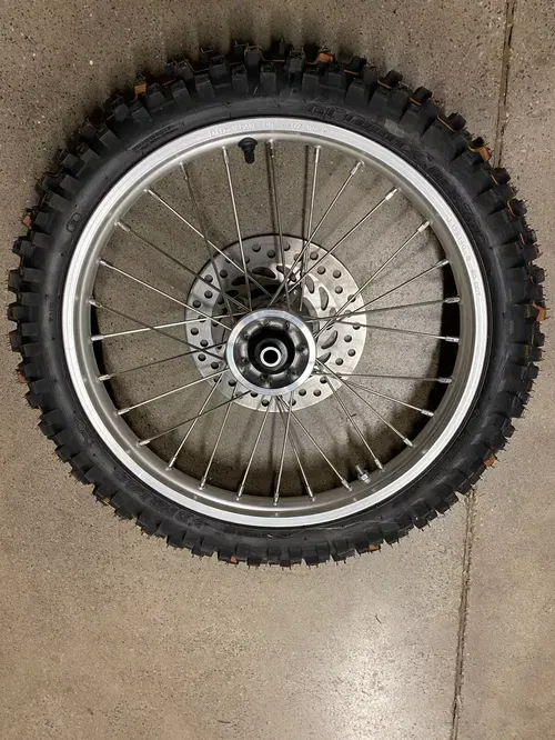 New! HONDA CRF150R FRONT WHEEL RIM 17"2007-2025 DUNLOP TIRE 70/100-17 40m Rotor